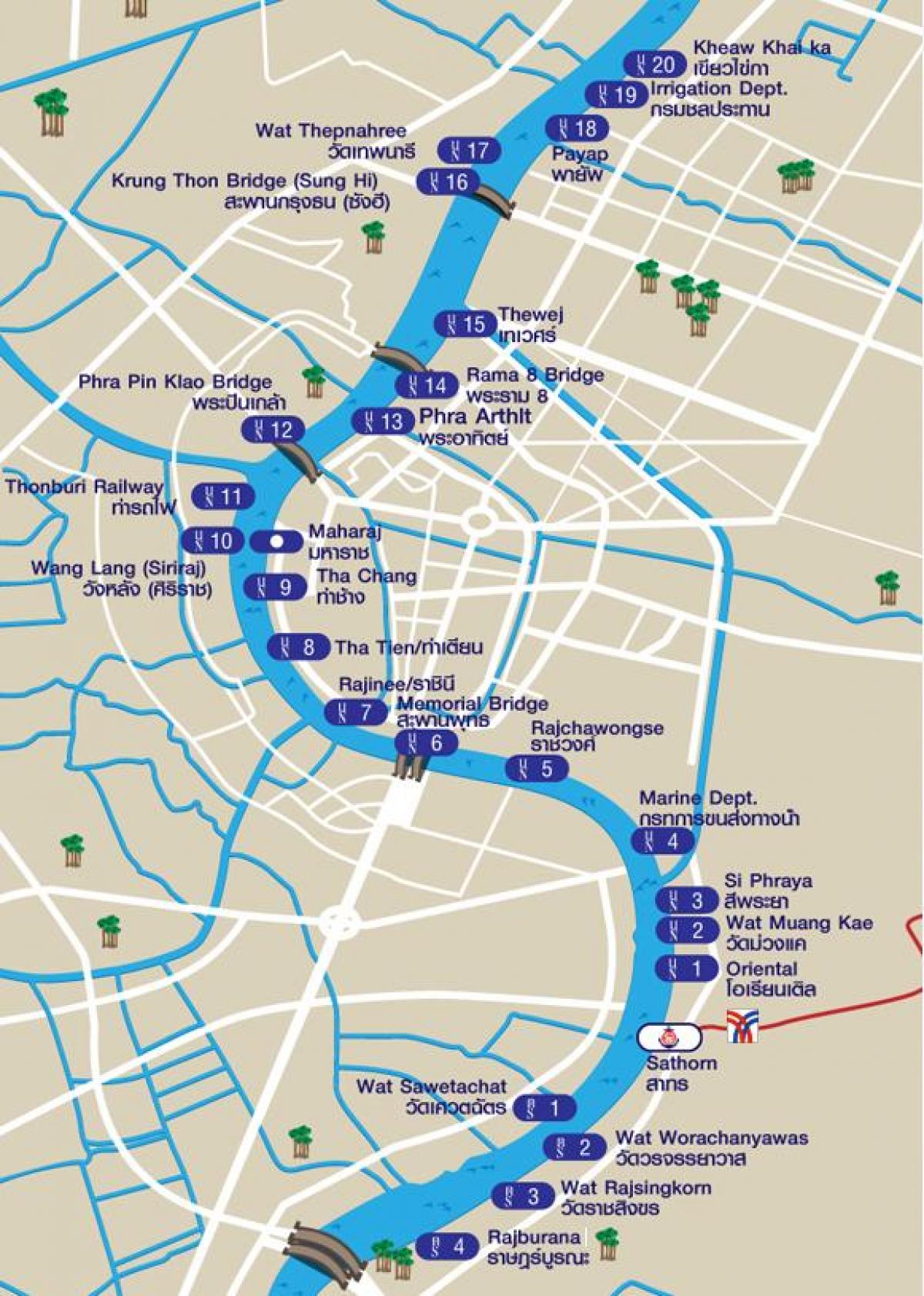 bangkok canal mappa
