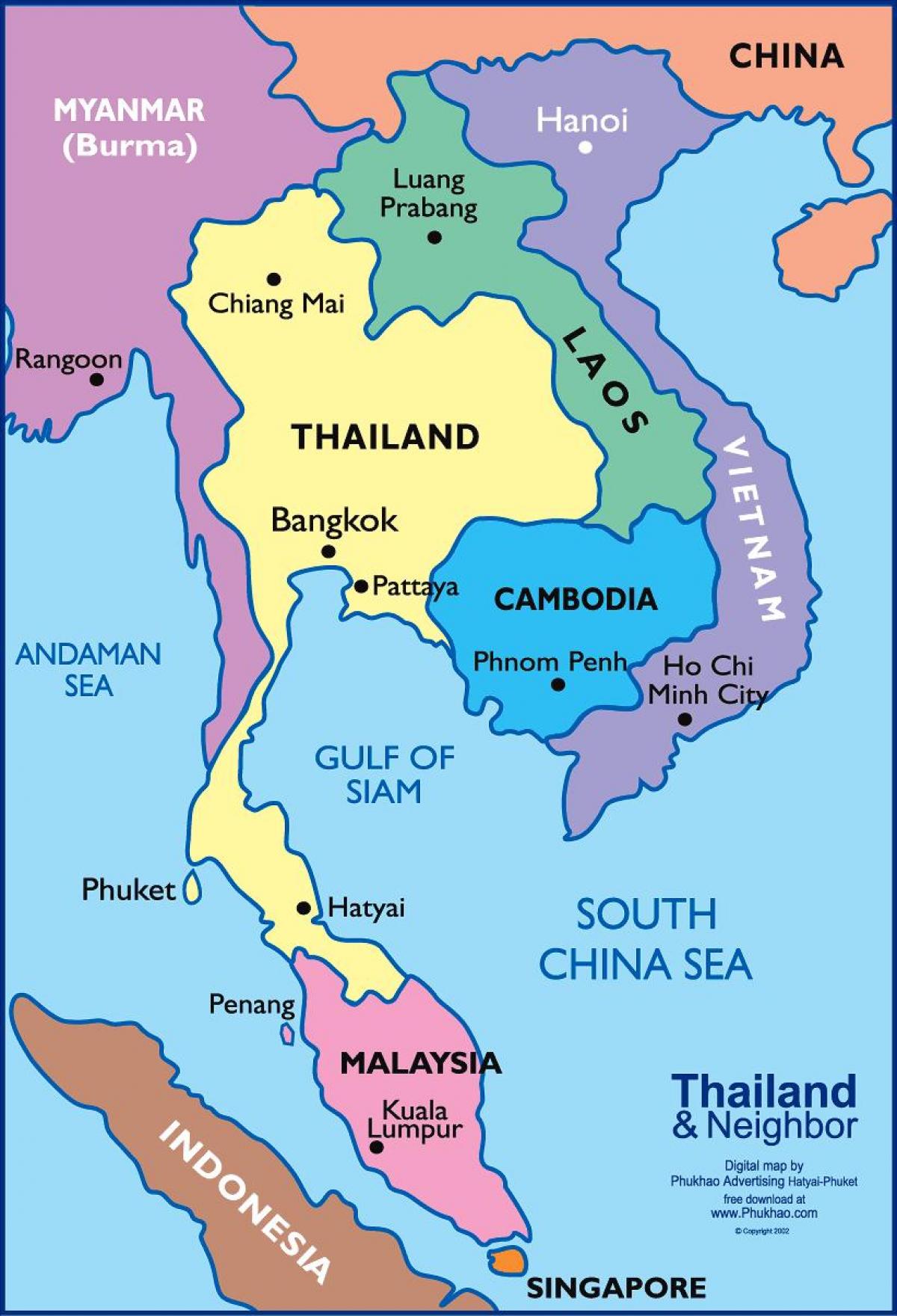 mappa di bangkok