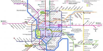 Bangkok linea ferroviaria mappa
