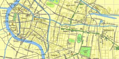 Mappa di bangkok strada