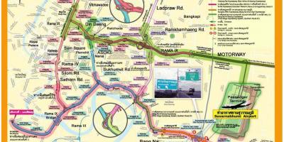 Mappa di bangkok superstrada
