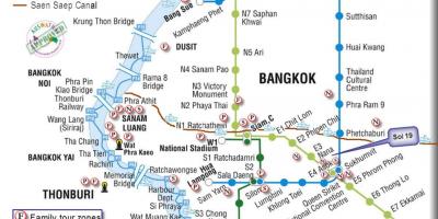 Bangkok mappa dei trasporti pubblici