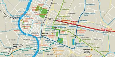 Mappa della città di bangkok centro