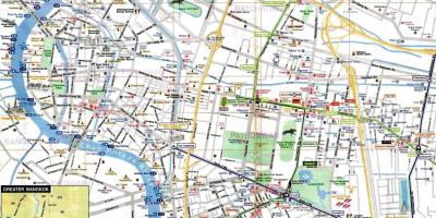 Bangkok mappa turistica inglese