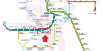 Mappa della stazione bts saphan taksin