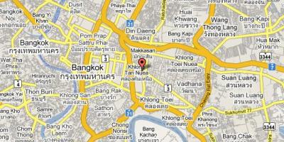 Mappa della zona di sukhumvit bangkok