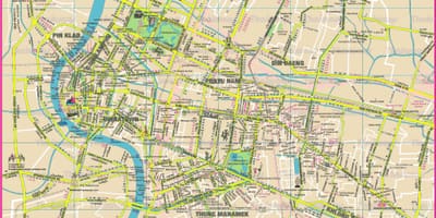 Mappa della città di bangkok