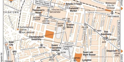 Bangkok downtown mappa