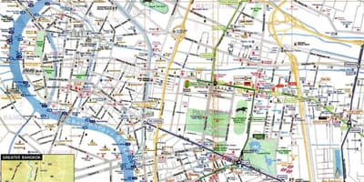 Bangkok mappa turistica inglese
